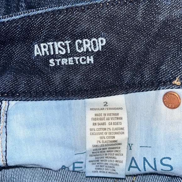 American Eagle Outfitters - Artist Crop - Dark wash - Boot Cut jeans - size 2 - Picture 5 of 5
